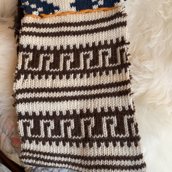 Hand stitched Italian Boho Sweater Scarf - Picture 3 of 4